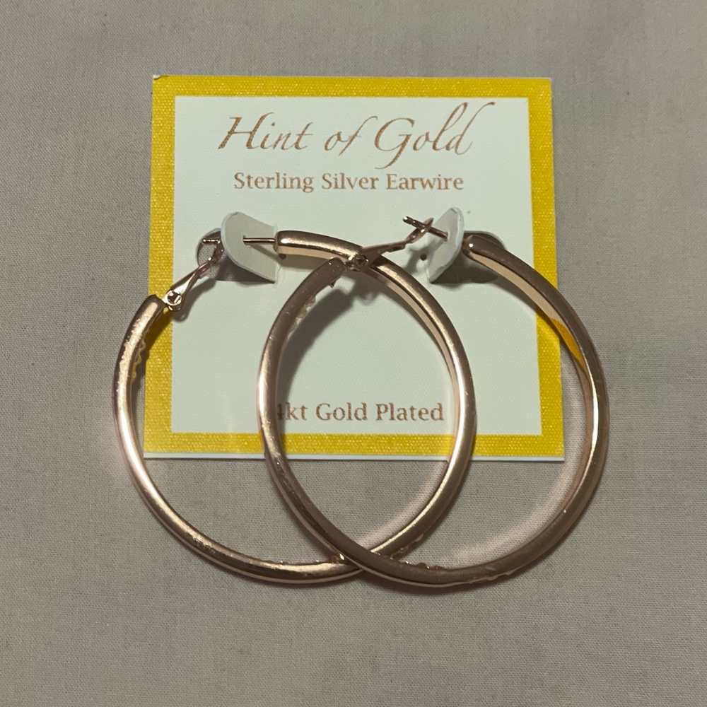 Rose Gold Hoops